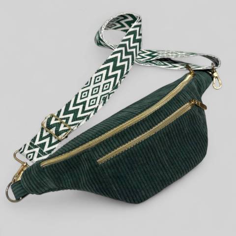 Sac banane vert sapin