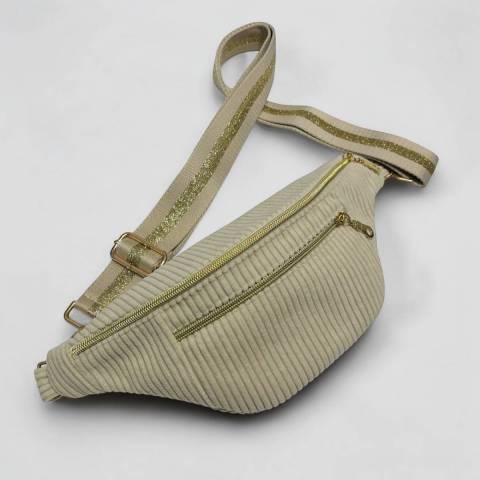 Sac banane blanc perl