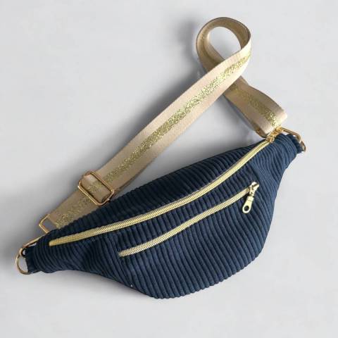 Sac banane bleu marine