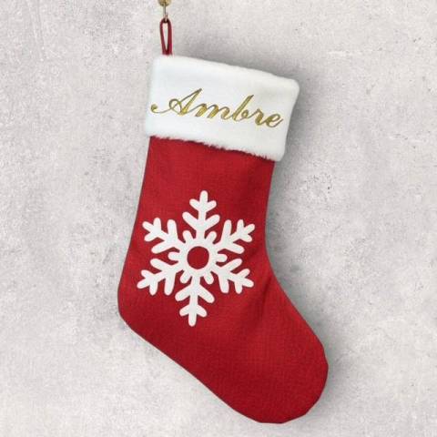 Chaussette de Nol flocon